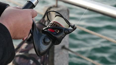 fishing from a boat