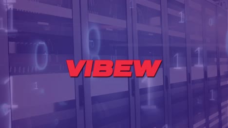 animation of vibes over violet server room