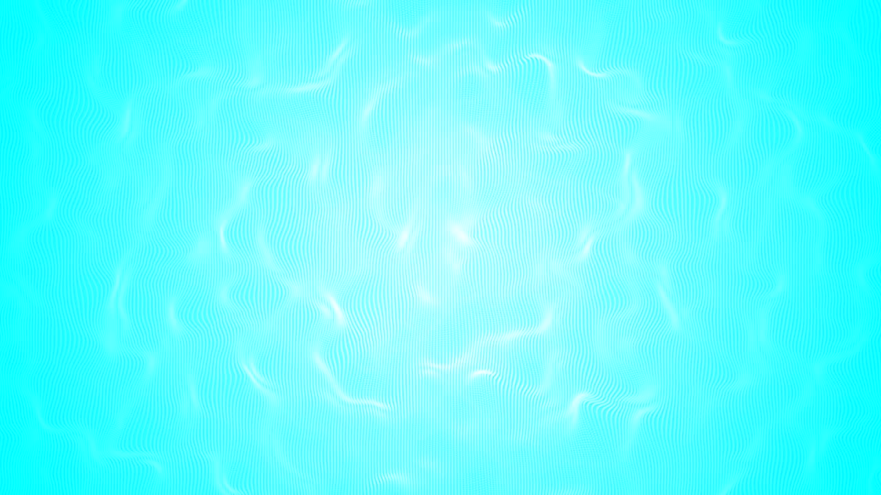 순수한 밝은 파란색 물 표면, 4k의 이 반복되는 칠색 배경.