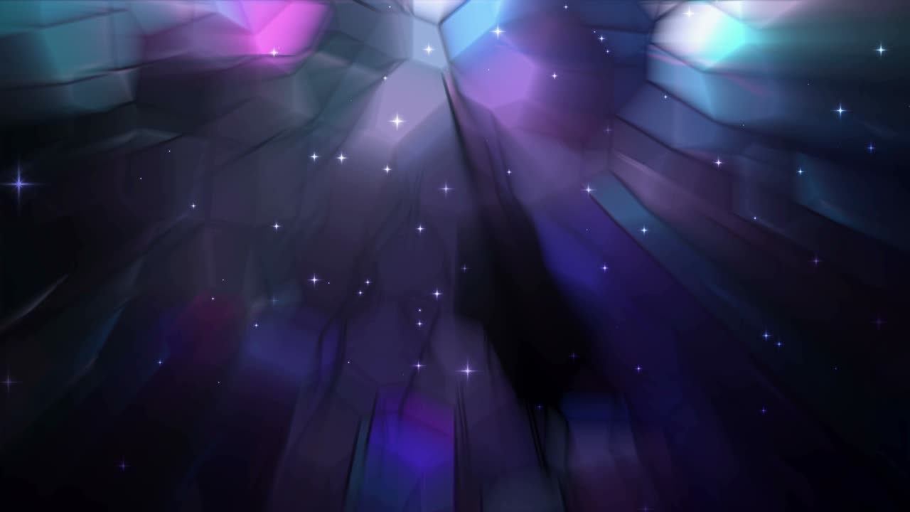 Colorful Tiled Glass Background Loop