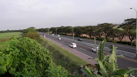 scenic view of cipali cikampek palimanan toll road, cirebon west java, indonesia, asia
