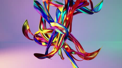 abstract colorful ribbons