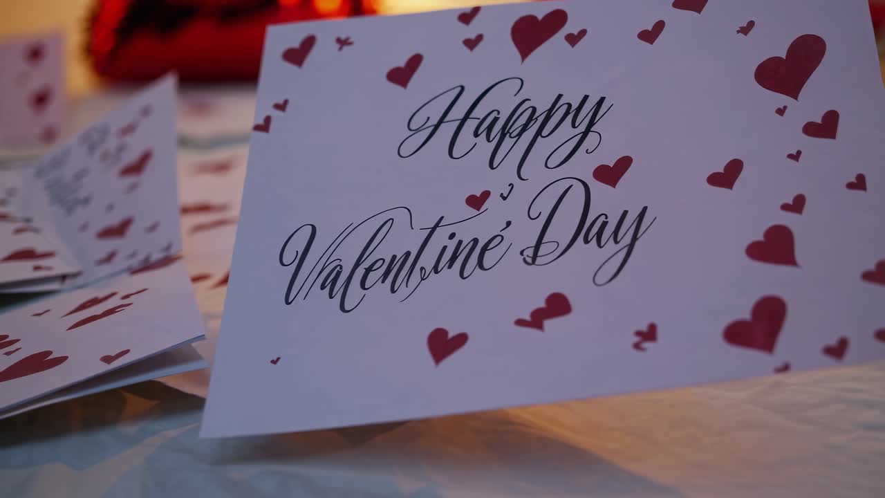 로맨틱한 발렌타인 저녁식사 설정