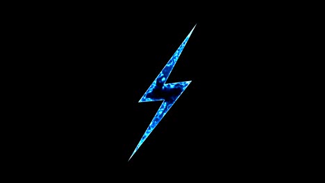 abstract background with lighting bolt sign. icon on black background