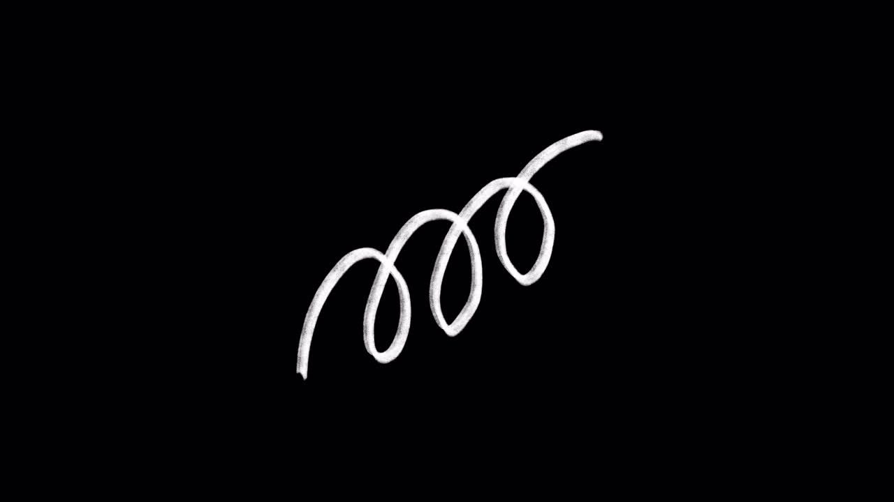 Animated White Spiral Line