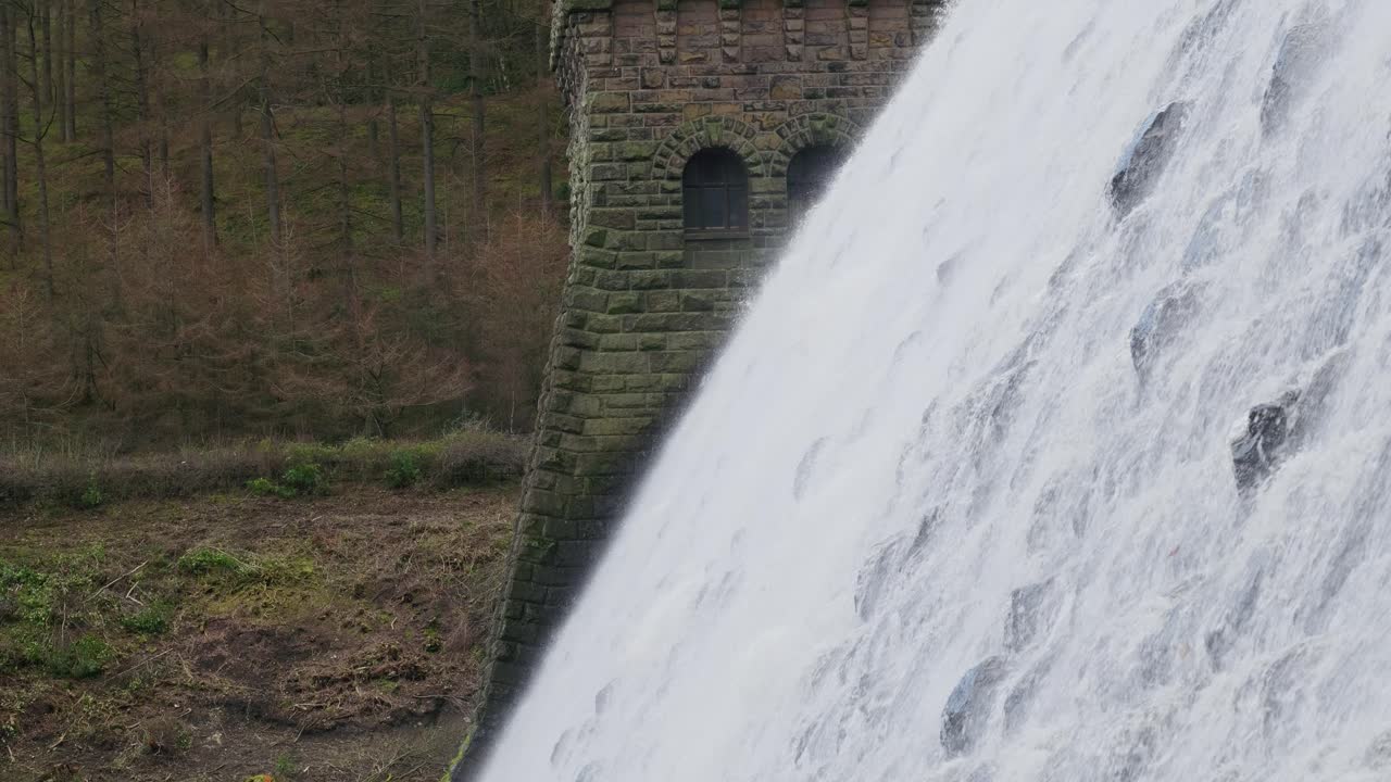 Views of the famous Howden and Derwent stone build Dams, used in the filming of the movie Dam Busters
