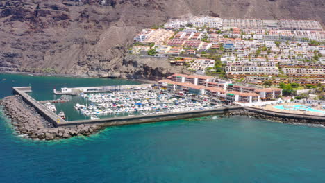 Aerial-view-of-Puerto-de-Los-Gigantes-in-Tenerife