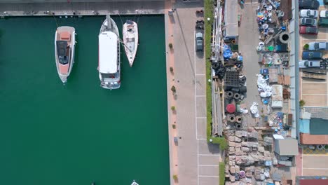 Sailboat-motorboat-at-harbor