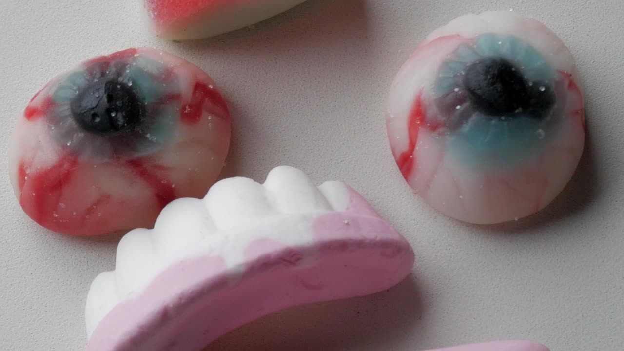 Several unique horror themed candies