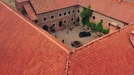 castillo medieval en reszel, polonia
