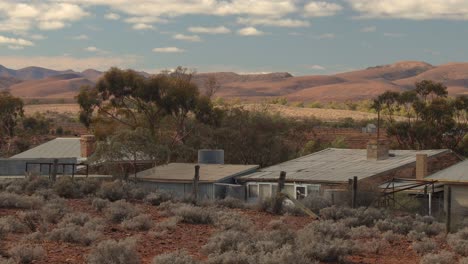 beautiful shot of beltana, a historic town nestled in south australia's rugged flinders ranges. showcase its unique outback architecture and arid landscape and authentic australian heritage.