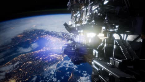 ovnis volando en el espacio