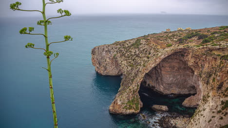 Lapso-De-Tiempo-Del-Mirador-De-La-Pared-Azul-Y-La-Gruta-Del-Arco-Costero