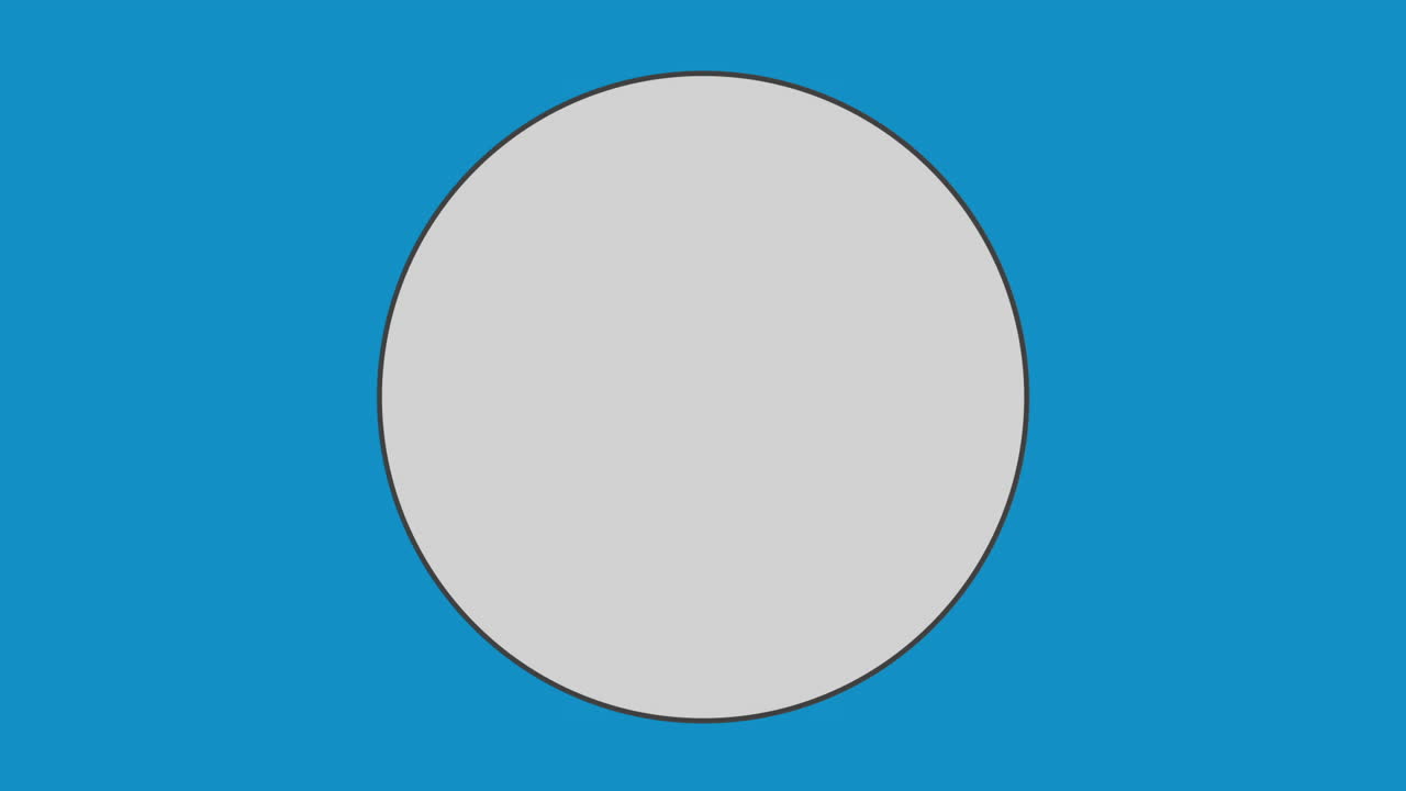 círculo contra un fondo azul