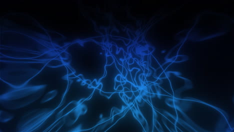 abstract glowing blue lines