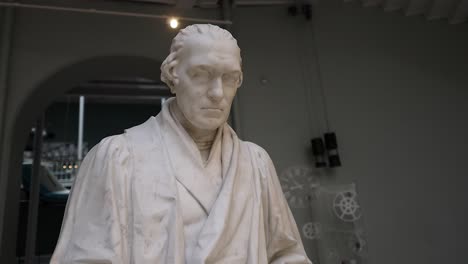 statue of james watt in edinburgh museum