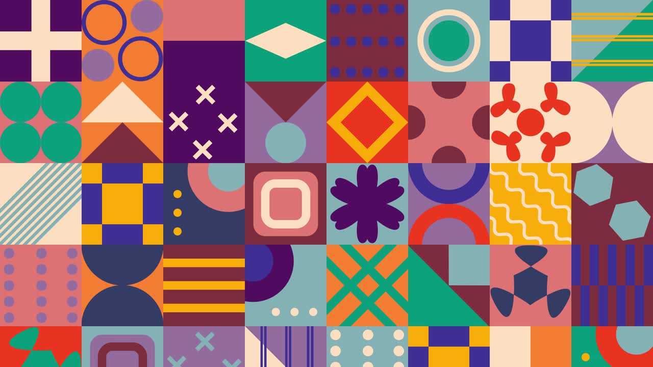 Colorful Geometric Abstract Pattern Background