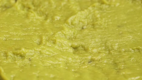 close-up of guacamole