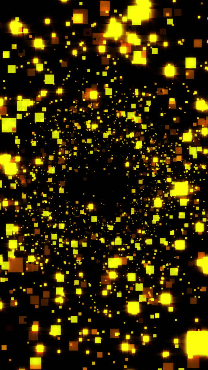 Abstract Golden Squares and Particles Flowing in a Tunnel