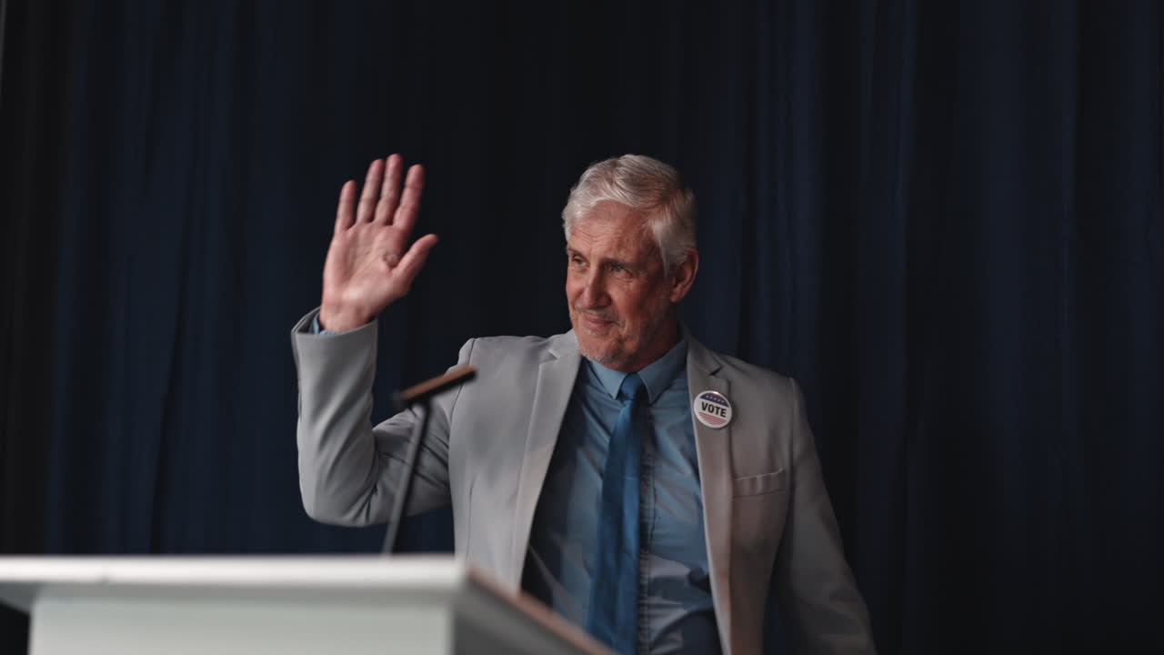 Politician Giving Speech