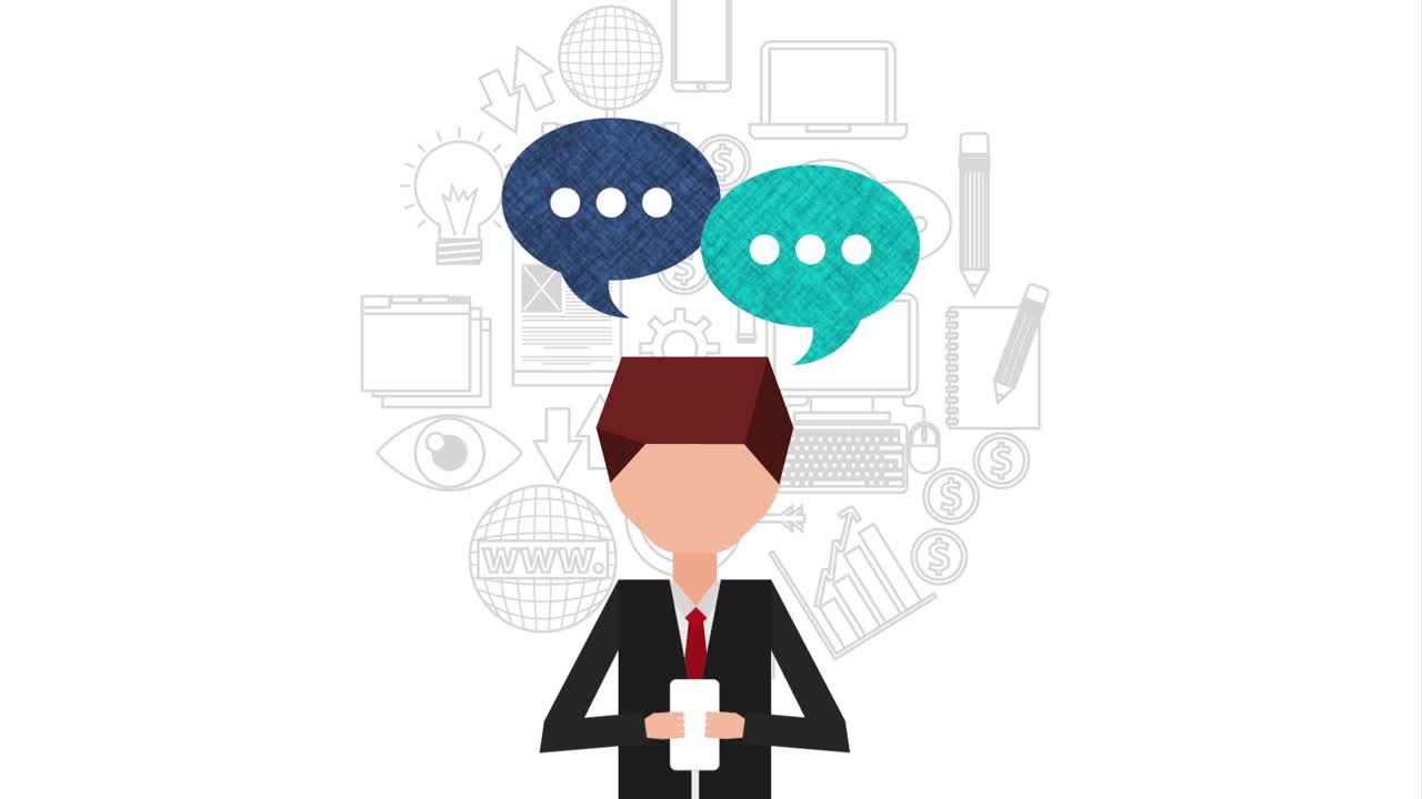 joven usando teléfonos inteligentes y redes sociales