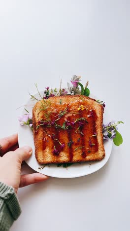 floral toast