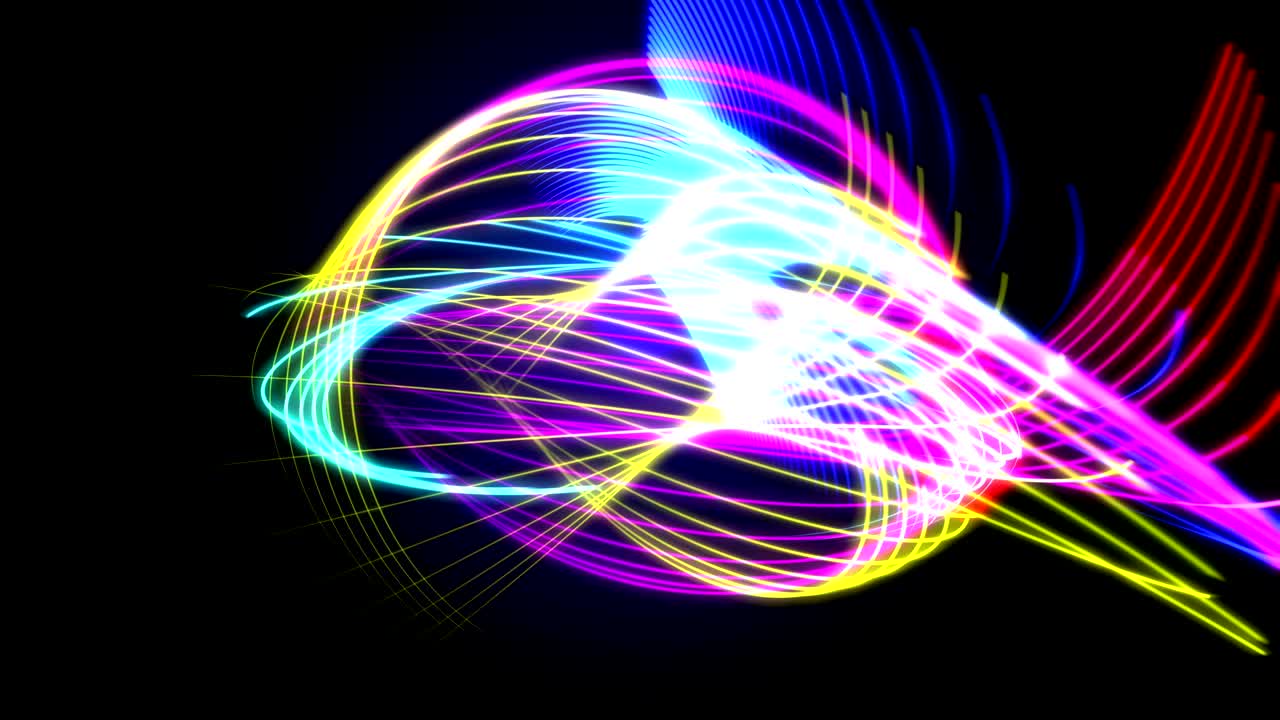 4k trazos de luz abstractos y coloridos