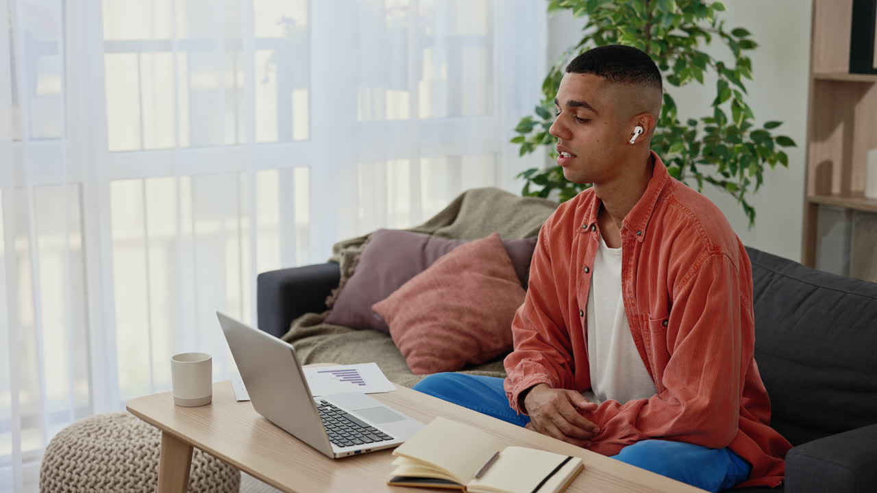 Person in online meeting