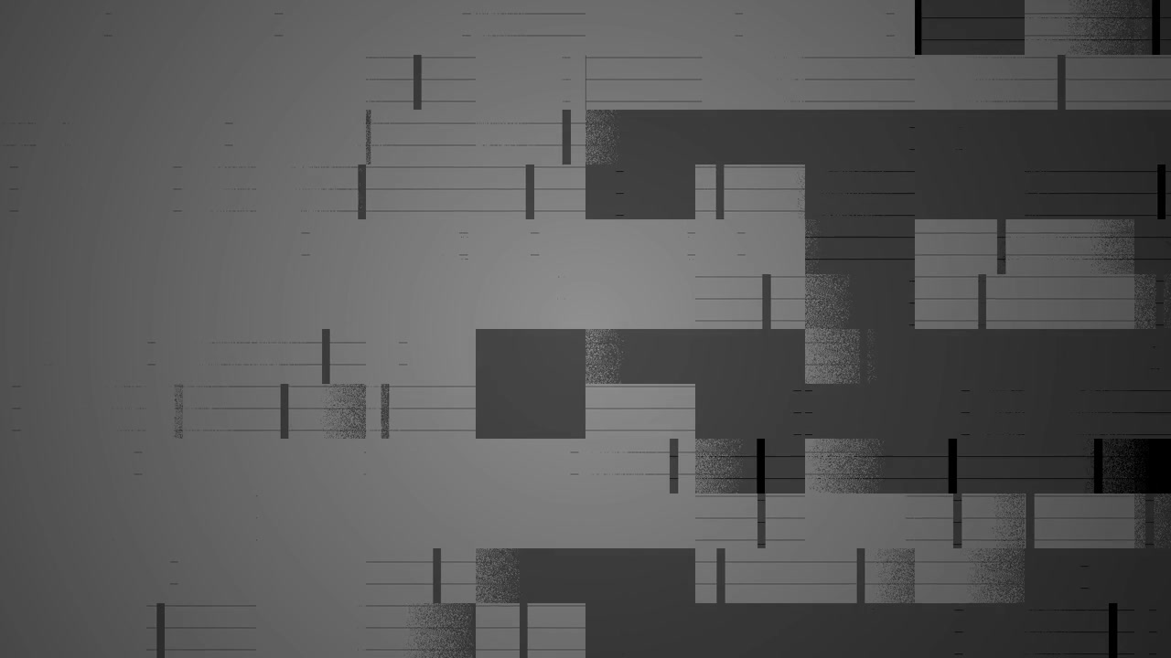 Abstract Digital Glitch Effect with Moving Geometric Shapes