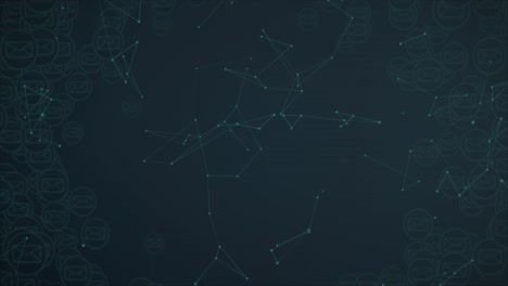 animation of networks of connections over black background