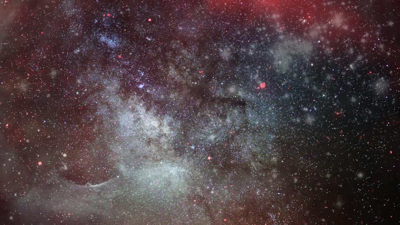 nebulosa roja en el universo