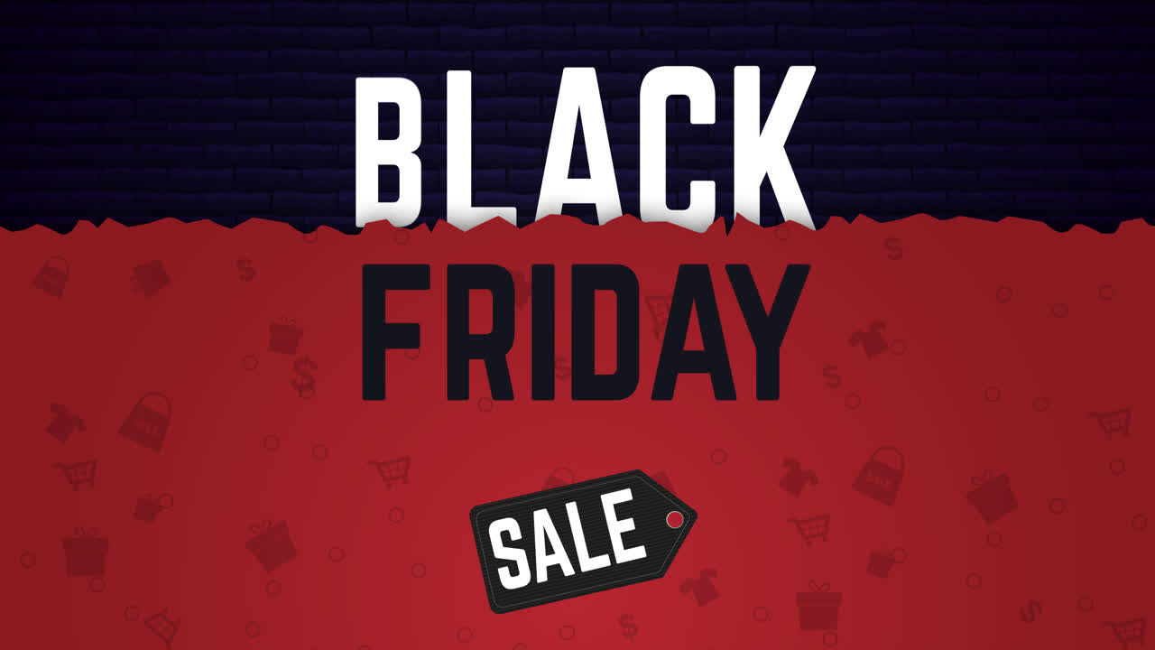 Черный баннер продажи Пятницы