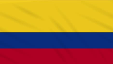 colombia flag waving cloth, background loop