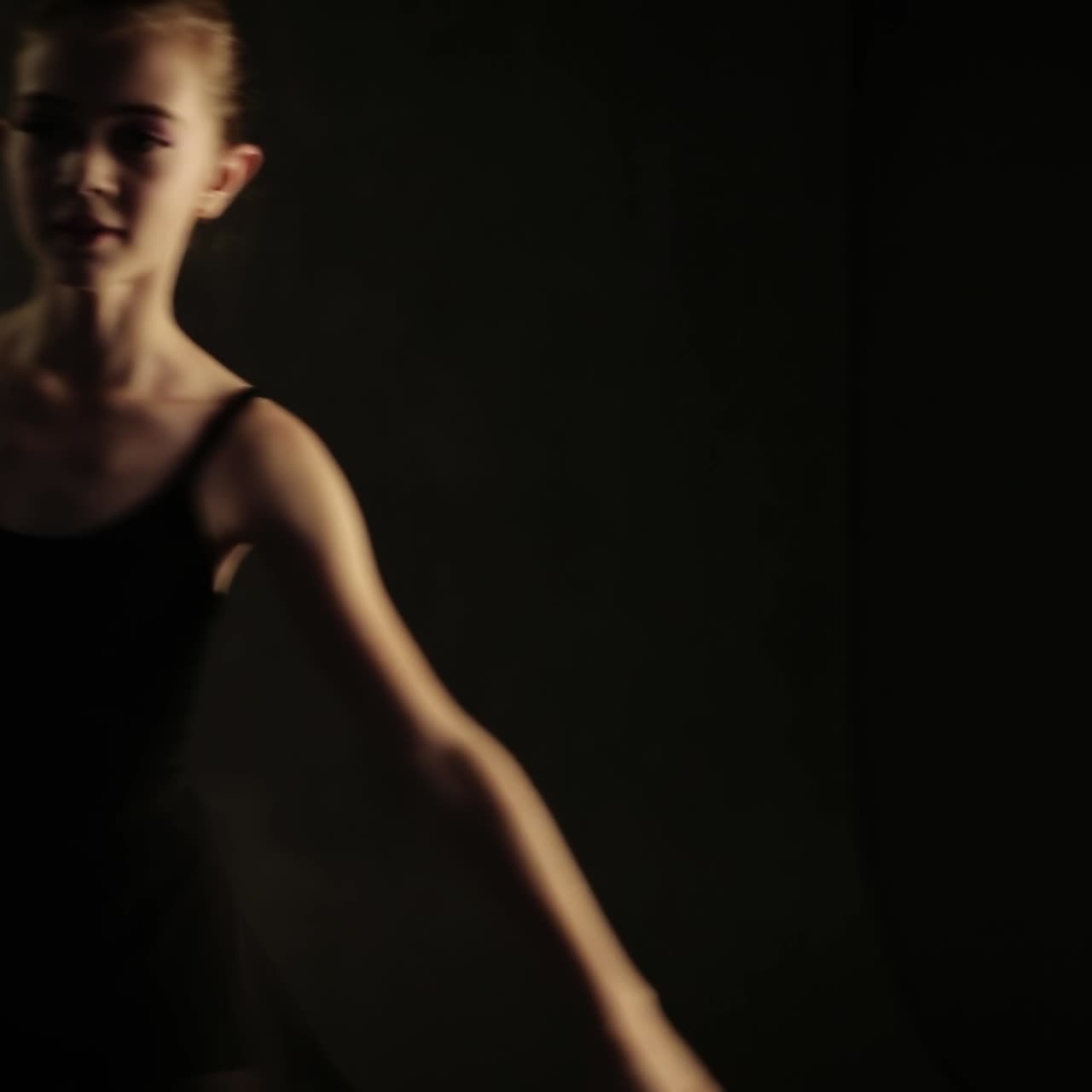 Child Girl Dancing In Room