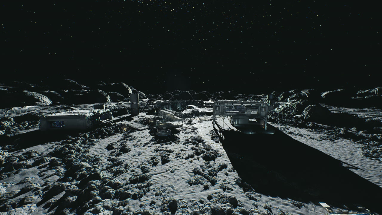 Automated construction site on lunar surface facilitates expansion
