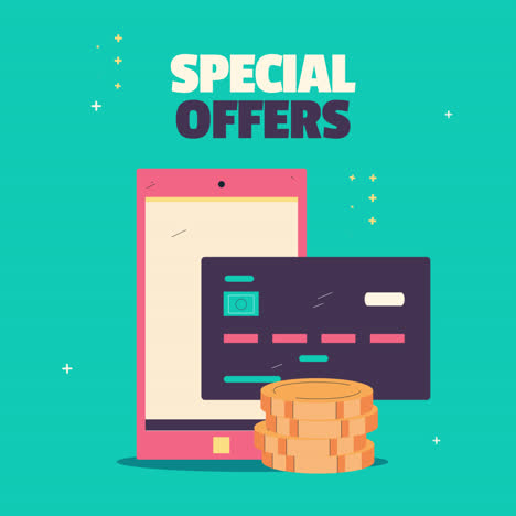 ofertas especiales: compras en línea con pago móvil y descuentos