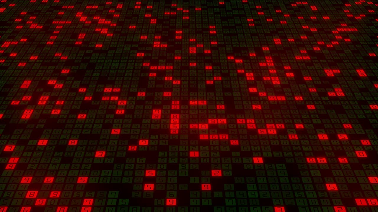 Abstract background with binary code