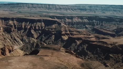 Cañón-Del-Río-Fish-En-Namibia,-Toma-Aérea-De-Drones-Africanos