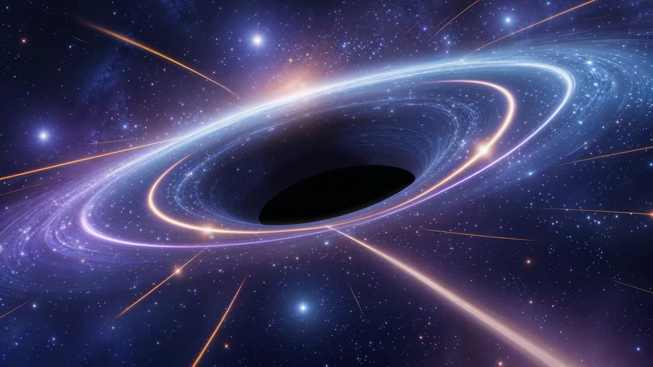 A Black Hole with a Bright Accretion Disk in Space