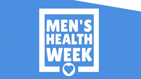 Animation-of-mens-health-week-text-over-blue-background