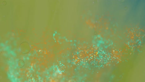 animation of abstract liquid patterned green background