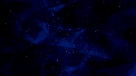 abstract triangles loop background with light