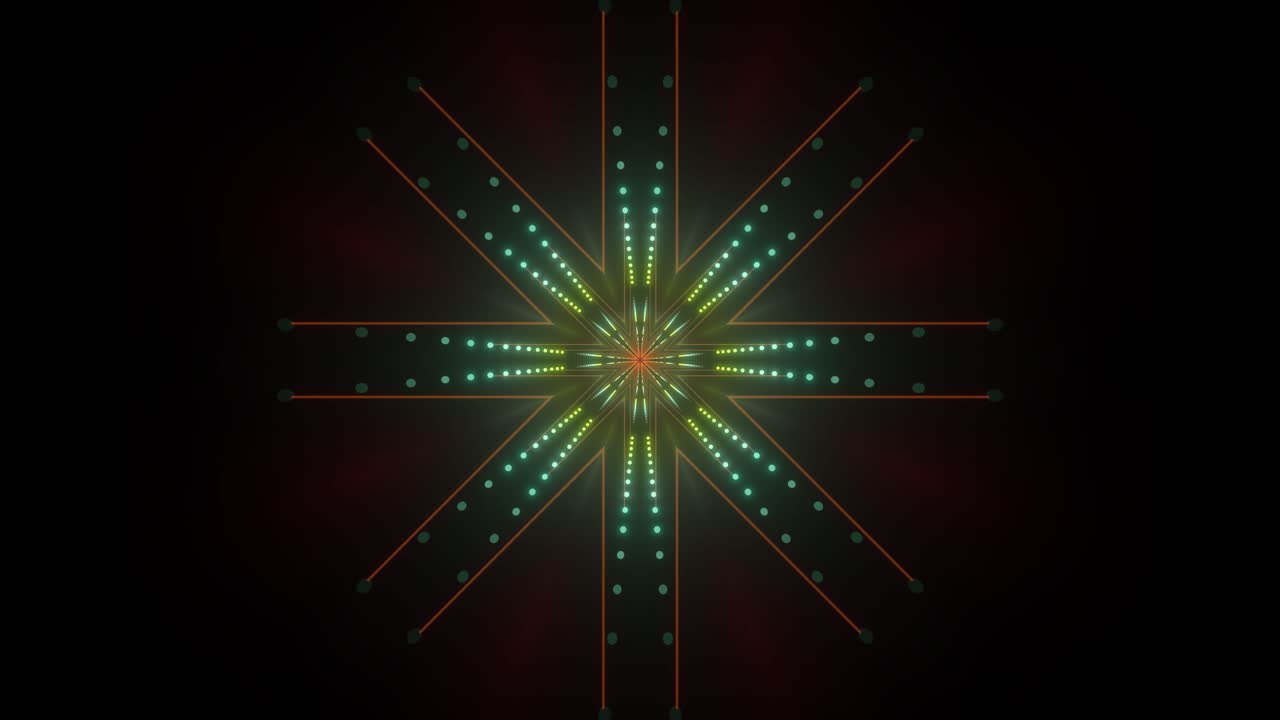 Abstract Glowing Tunnel Visual