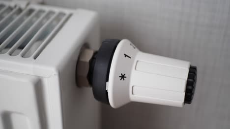 control del termostato del radiador