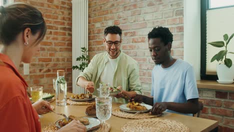 friends enjoying a meal together