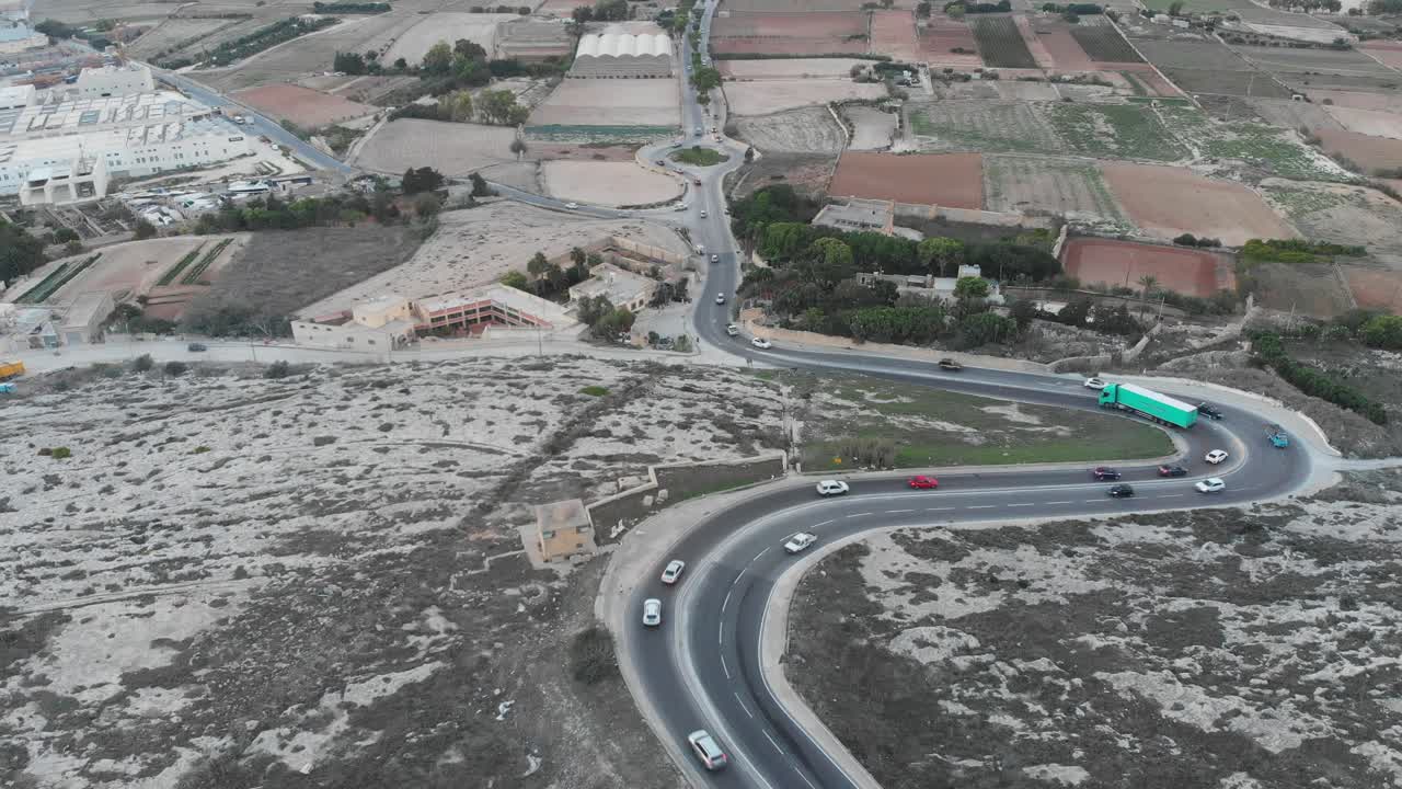 몰타, 낙사르 및 주변 지역의 공중 드론 비디오