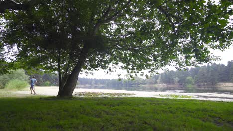 Jogging-by-the-lake.