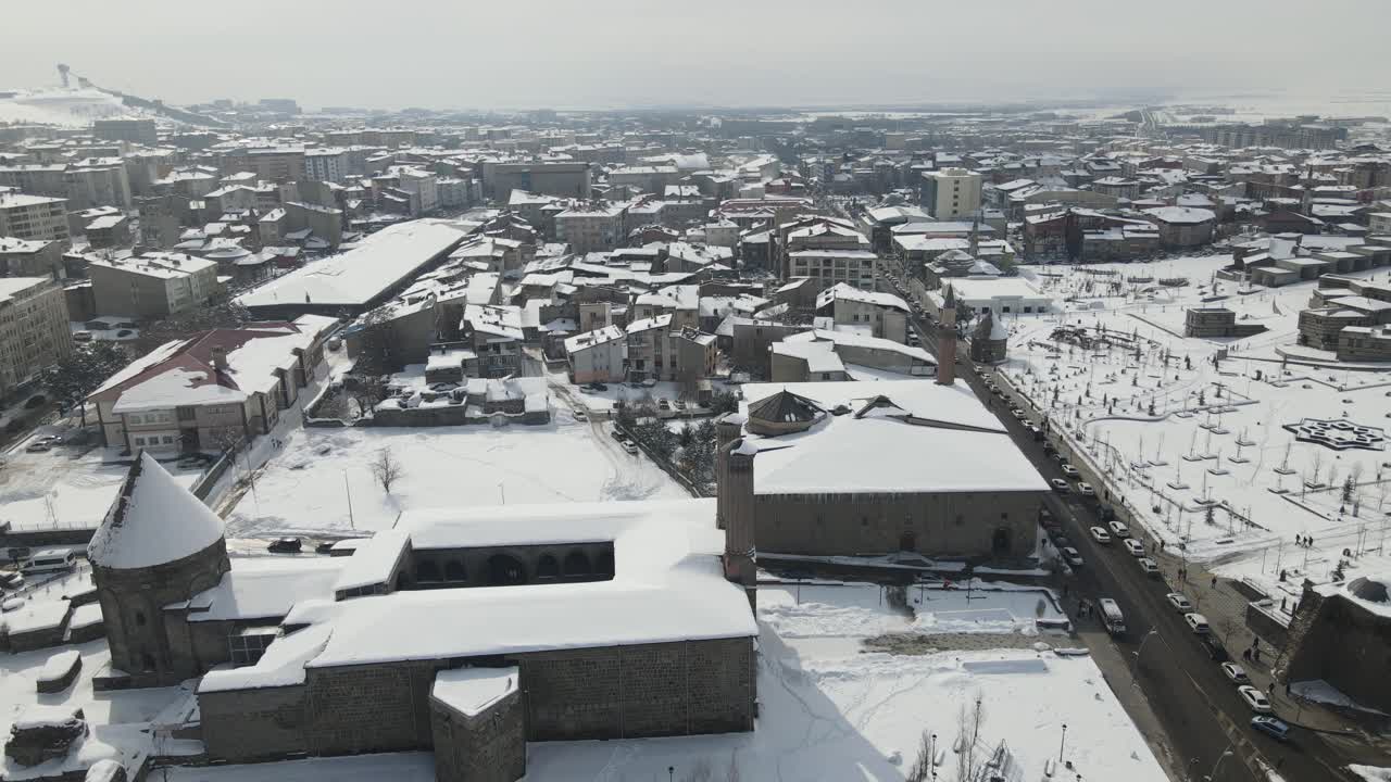 도시 중심부의 눈  ⁇ 인 전망