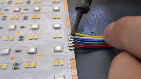 profile. removing wires from led panel.