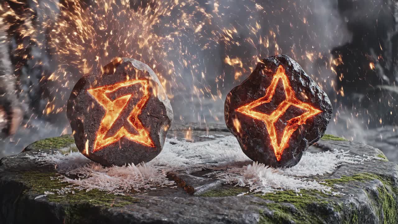 Glowing Runes and Elemental Magic